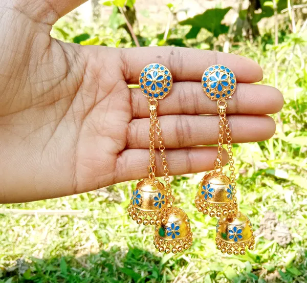 Assamese_Copper_Jhumka_Earring_For_Girls_&_Women